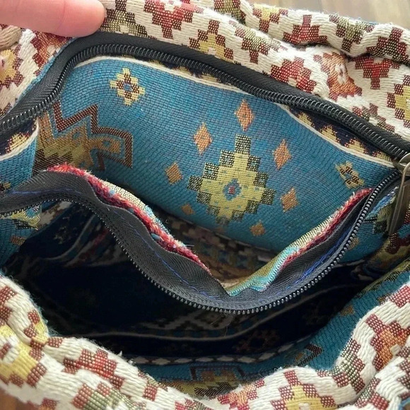 Turkish Kilim boho style backpack bag - Picture 7 of 16